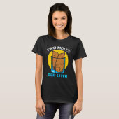 Ster-nosse mole Funny Two Mole per liter in glas T-shirt (Voorkant volledig)