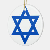 "STER OF DAVID" KERAMISCH ORNAMENT (Links)