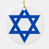 "STER OF DAVID" KERAMISCH ORNAMENT (Achterkant)
