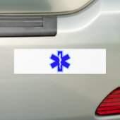Ster of Life (ambulance) Bumpersticker (Op auto)