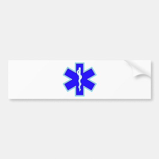 Ster of Life (ambulance) Bumpersticker (Voorkant)