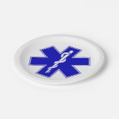 Ster of Life (EMT) Papieren Bordje (Gekanteld)