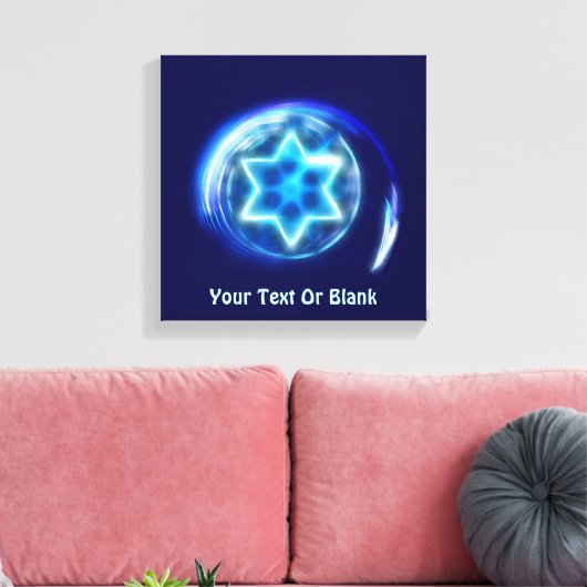Ster omringd canvas afdruk (Insitu (Woonkamer))