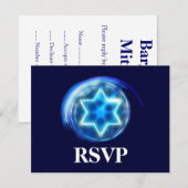 Ster omringde RSVP Kaartje (Voorkant / Achterkant)