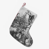 Ster op kerstboom kleine kerstsok (Voorkant (Hangend))