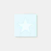 Ster op lichtblauw post-it® notes (Voorkant)