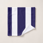 Ster op marineblauwe en witte gestreepte badhanddo bad handdoek (Wasdoekje)