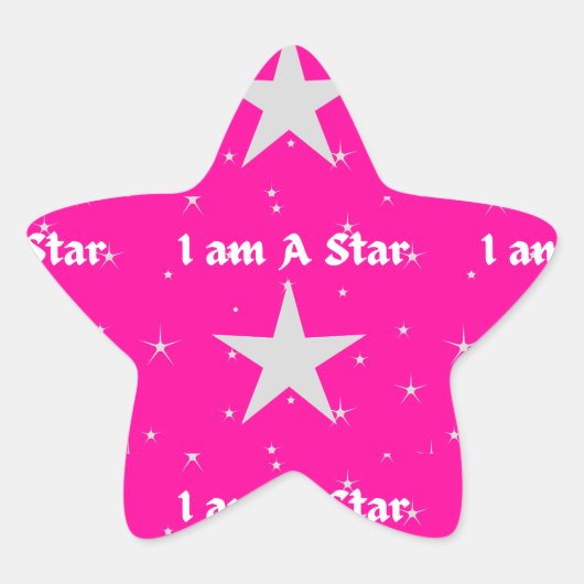 ster op ster sticker (Voorkant)