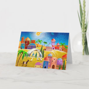 Ster over Bethlehem Kerstmiskaart Feestdagen Kaart