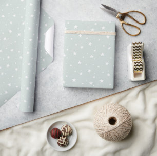 Ster Patroon Droom Boho Print Kinderen Zachte Mint Cadeaupapier