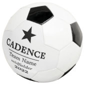 Ster Player Name and Soccer Team Voetbal (Drie kwart)