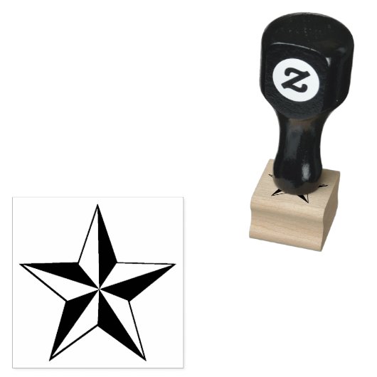 ster rubberstempel (Gestempeld)
