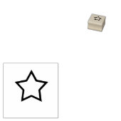 ster 	rubberstempel (Gestempeld)