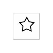 ster 	rubberstempel (Afrduk)