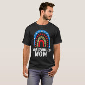 Ster Spangled Mam 4 juli T-shirt (Voorkant volledig)
