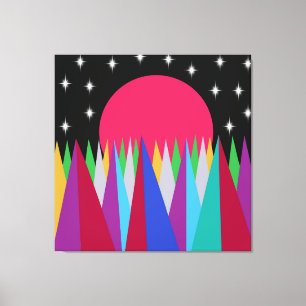 Ster Sunset Stretched Canvas afdrukken