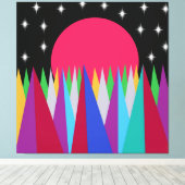 Ster Sunset Stretched Canvas afdrukken (Insitu (Houten vloer))