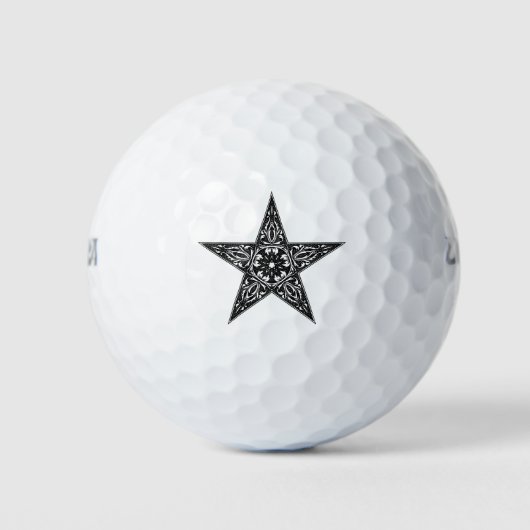 Ster tekening, illustratie. golfballen (Voorkant)