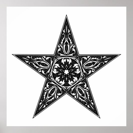 Ster tekening, illustratie Poster (Voorkant)