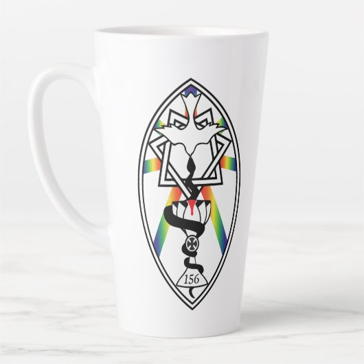 Ster van Babalon Logo en Mok Pride Lamen (Links)