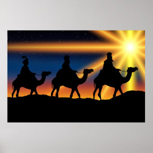 Ster van Bethlehem, Christus is geboren, Poster