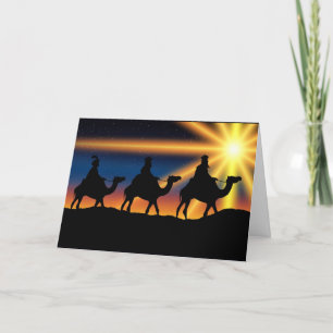 Ster van Bethlehem - Geboorte van Christus Feestdagen Kaart