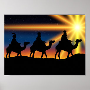 Ster van Bethlehem - geboorte van Christus Poster