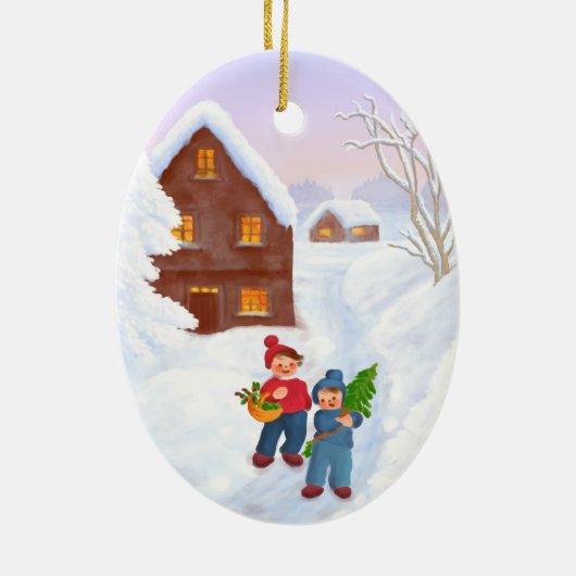 Ster van Bethlehem Keramisch Ornament (Achterkant)