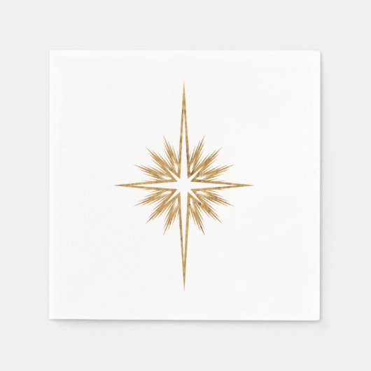 STER VAN BETHLEHEM Kerstfeest Servet (Voorkant)