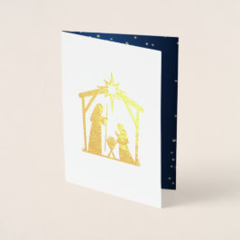 Ster van Bethlehem Luxury Real Folie kerstkaarten Folie Kaarten