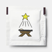 Ster van Bethlehem Shining op Baby Jesus