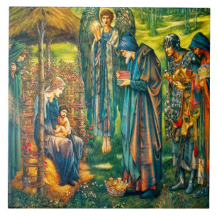 Ster van Bethlehem Tile Trivet of Gift Box Tegeltje