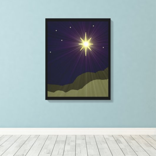 Ster van Bethlehem Verpakt Canvas (Insitu (Houten vloer))