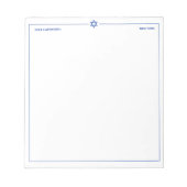 Ster van David 5.5 x 6 inch Persoonlijk Notitieblok (Voorkant)