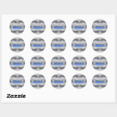 Ster van David Array Silver SDAX Ronde Sticker (Vel)