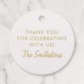 Ster van David Bar of Bat Mitzvah REAL FOLIE Bedankjes Labels (Achterkant)