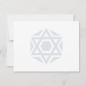Ster van David Blue Dank je Notitiekaartje (Achterkant)