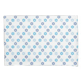 Ster van David Blue en White Holiday Kussensloop (Voorkant)