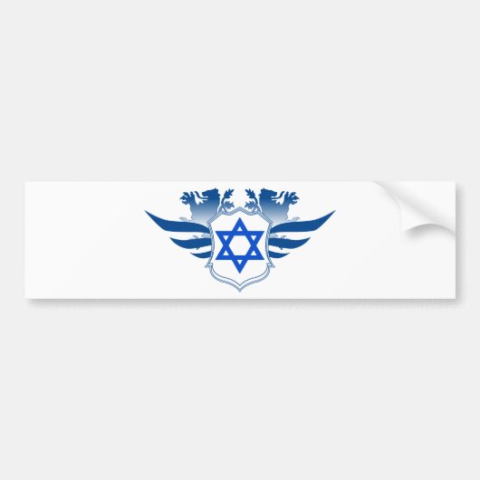 Ster van David Bumpersticker (Voorkant)