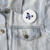 Ster van David Butterfly Ronde Button 5,7 Cm (In situ)