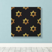 Ster van David Canvas Afdruk (Insitu (Houten vloer))