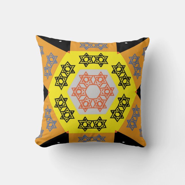  ster van David decorative Pillow Kussen (Voorkant)