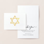 Ster van David elegant, echt leedwezen Folie Kaarten (Display)