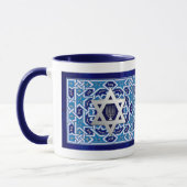 Ster van David en Menorah Hanukkah Gift Mokken (Links)