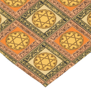 Ster van David Floret Table Runner Korte Tafelloper