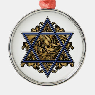 Ster van David Gold Metalen Ornament