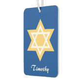 Ster van David goud en wit Luchtverfrisser (Links)