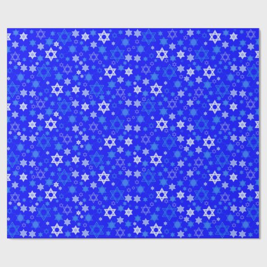 Ster van David Hanukkah Cadeaupapier (Vlak)