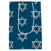 Ster van David Hanukkah Glitter Medium Cadeauzakje (Achterkant)