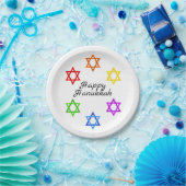 Ster van David Hanukkah Pride Holiday Papieren Bordje (Feest)